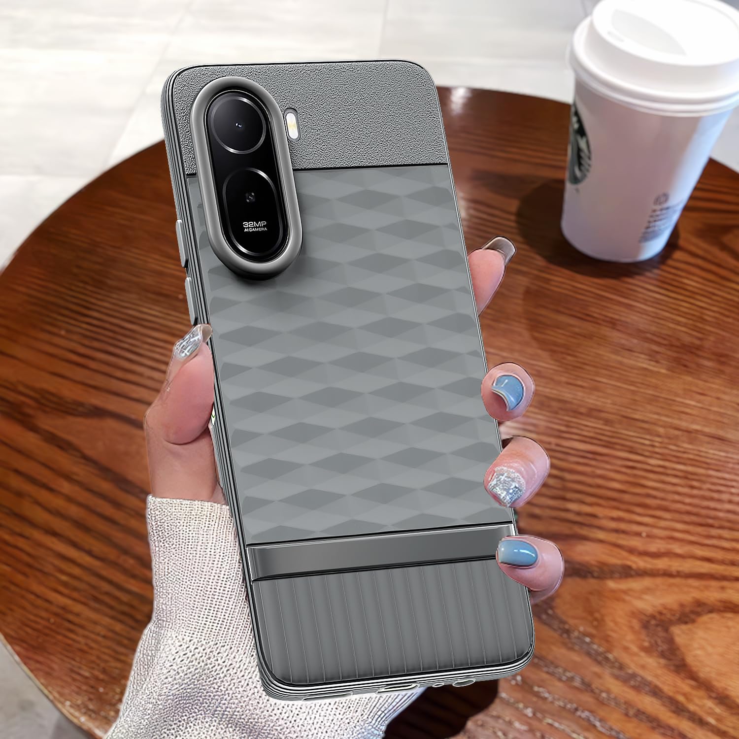 Redmi A7 Pro/Poco C85x 5G Silicone mobile cover in grey by Pikkme – photo 7