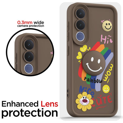 Pikkme Vivo V70 FE 5G Soft Silicone brown back cover – photo 5