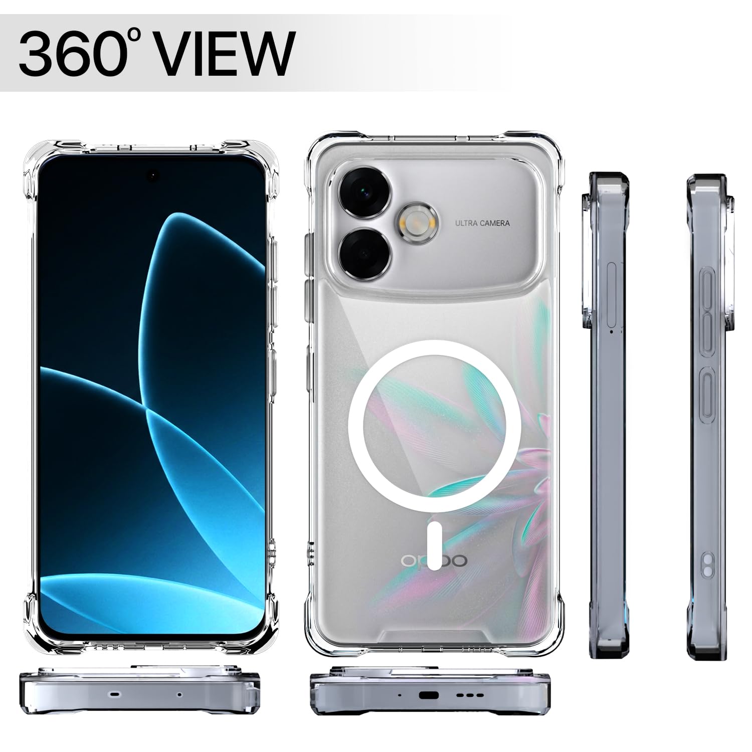 Oppo F33 Pro 5G phone cover in transparent mag-safe by Pikkme – photo 7