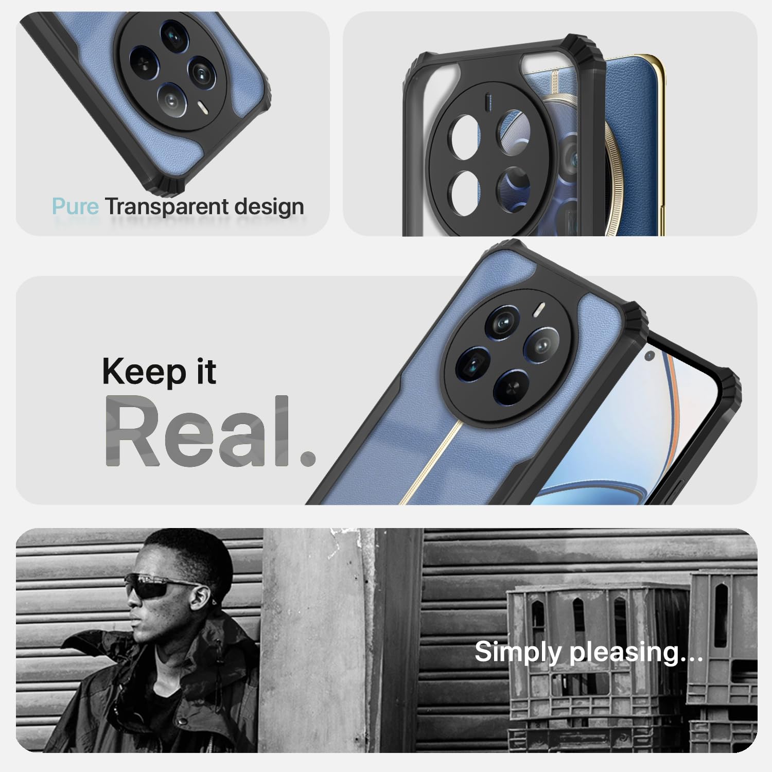 Realme 12 Pro/12 Pro Plus 5G Clear mobile cover in blue by Pikkme – photo 4