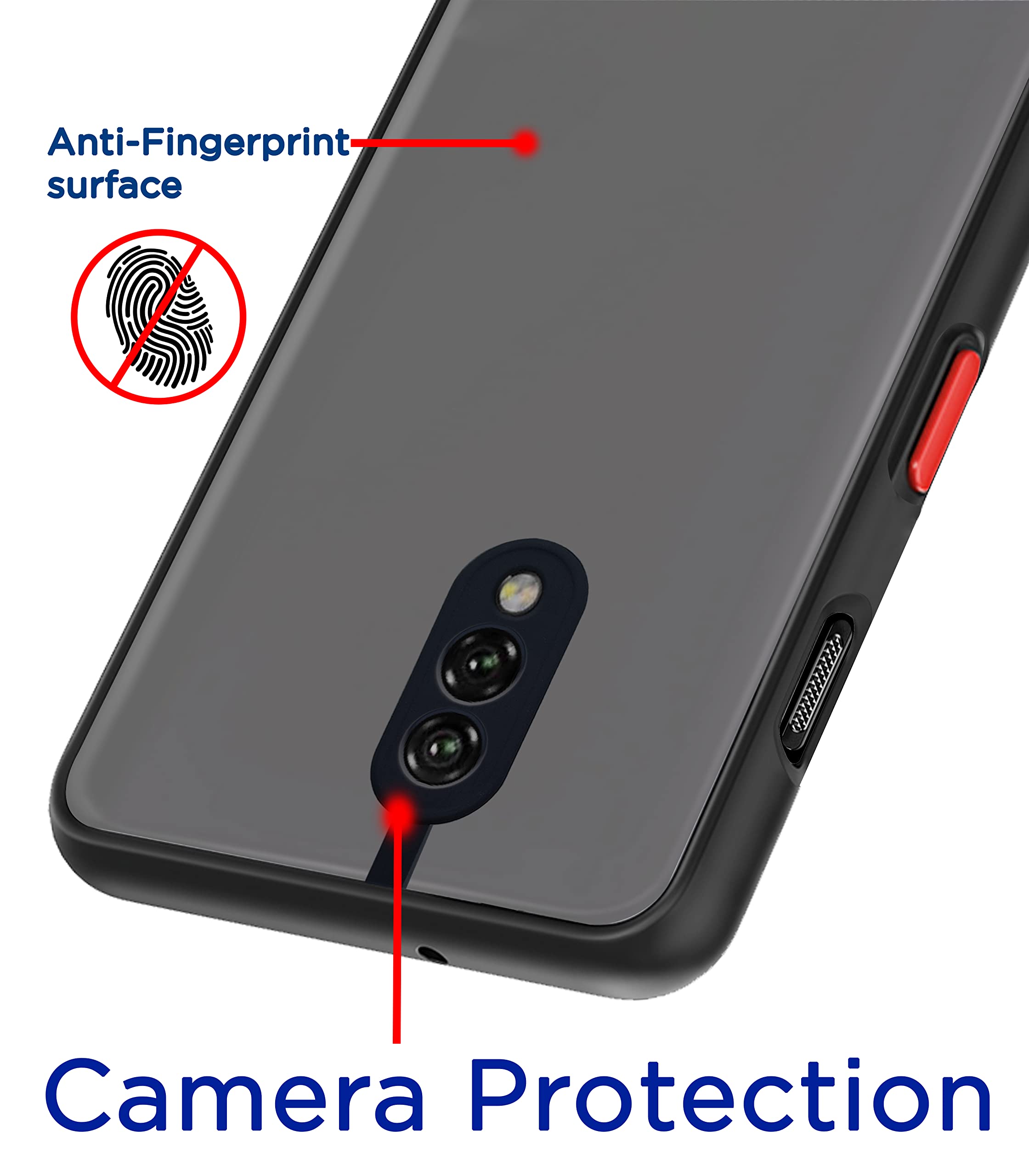 Pikkme OnePlus 7 Hybrid black mobile cover – photo 2