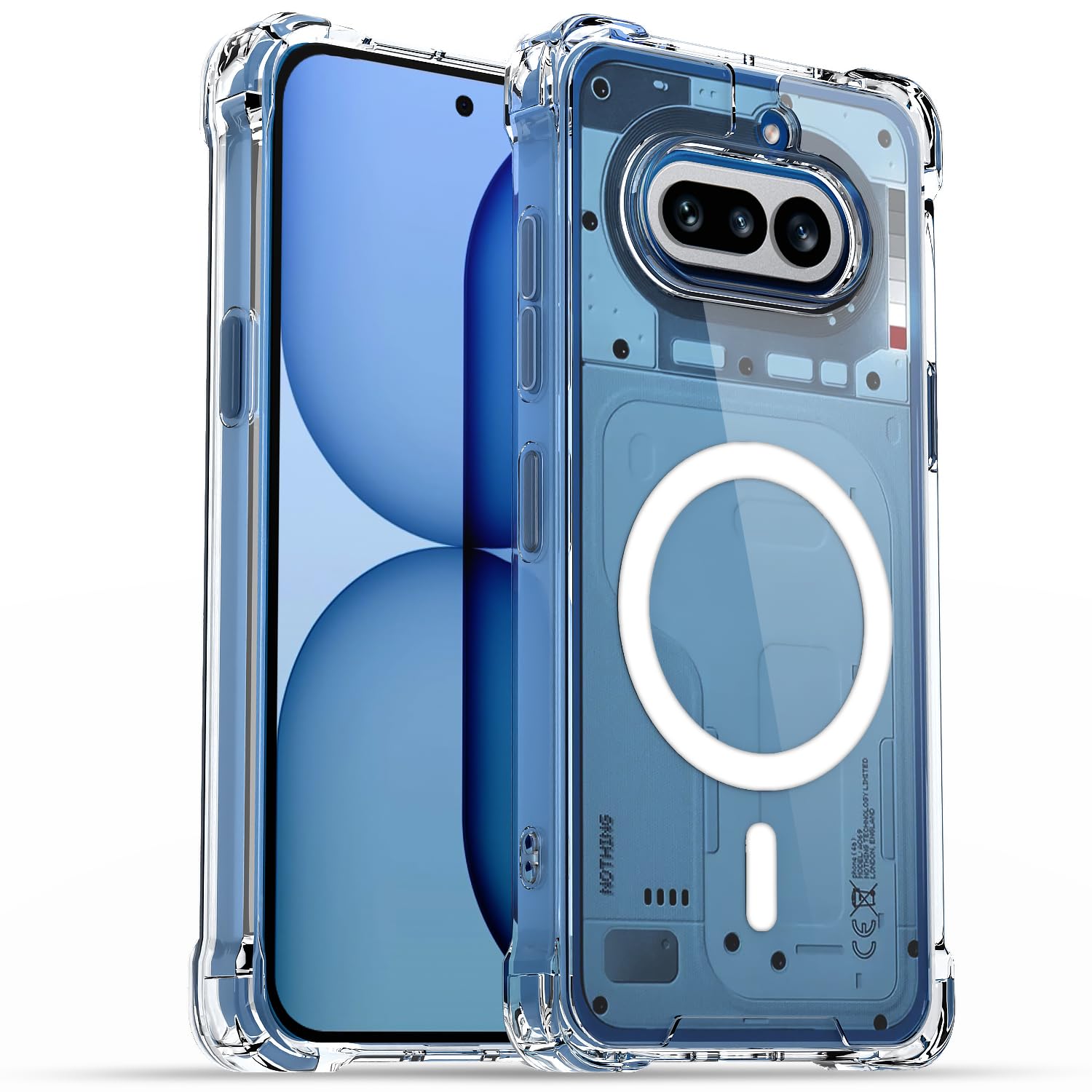 Pikkme transparent mag-safe phone cover for Nothing Phone 4a 5G