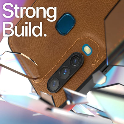 Pikkme brown Leather back cover for Vivo Y12/Y15/Y17/U10 – photo 5