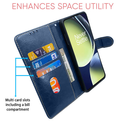 Pikkme blue & brown Magnetic flip cover for OnePlus Nord CE 3 Lite 5G – photo 4