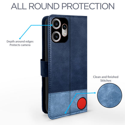 CMF Phone 2 Pro 5G Magnetic mobile flip cover in navy & light blue by Pikkme – photo 4