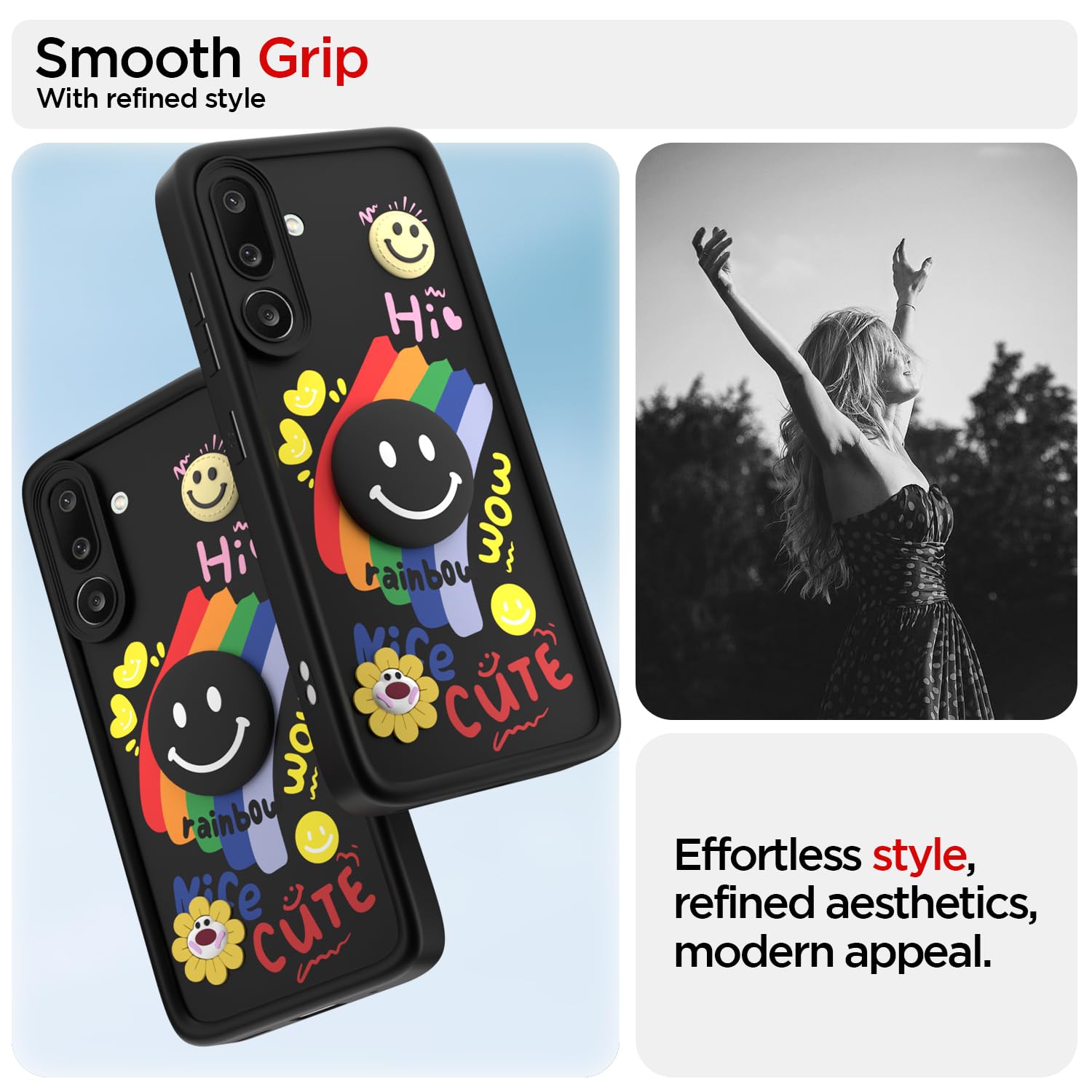 Black phone cover for Samsung M56 5G – Pikkme – photo 2