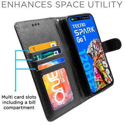 Pikkme black flip cover for Tecno Spark Go 1 – photo 3
