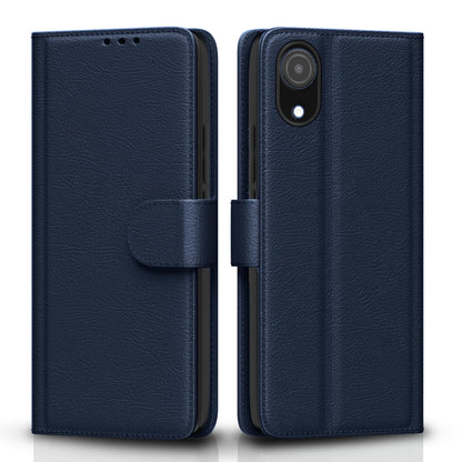 Pikkme blue Magnetic wallet flip cover for Samsung A03 Core
