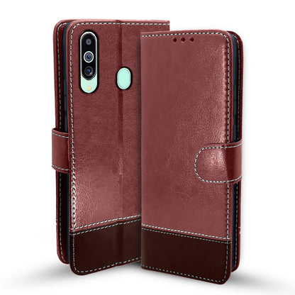 Pikkme brown & coffee mobile flip cover for Samsung M40