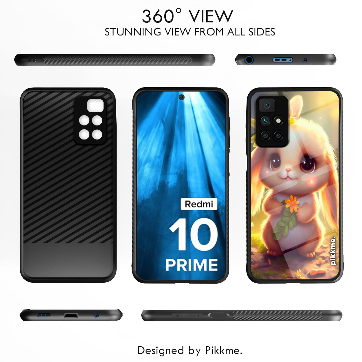 Pikkme Redmi 10 Prime Hybrid mobile back cover – photo 2