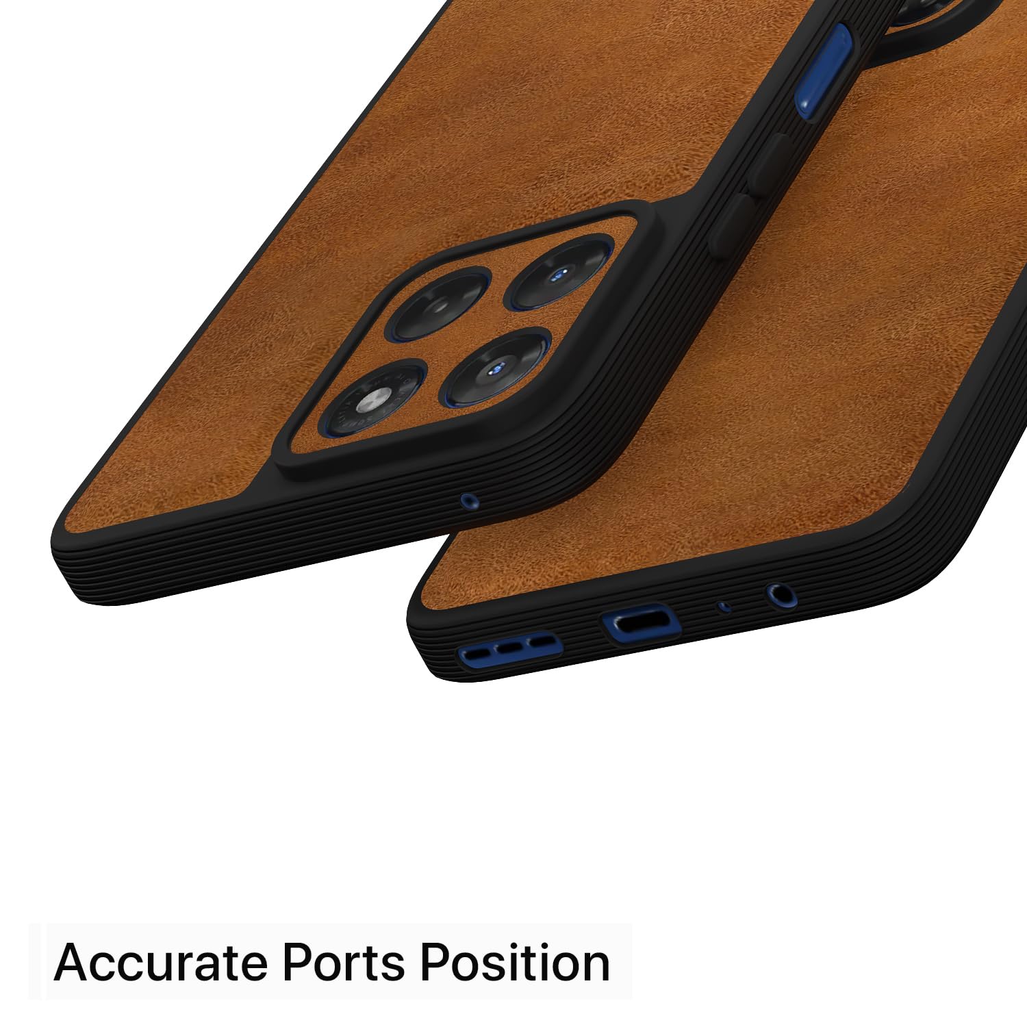 Moto G37 5G Leather back cover in brown by Pikkme – photo 4
