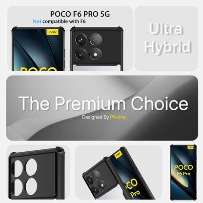 Black Clear mobile back cover for Poco F6 Pro 5G – Pikkme – photo 3