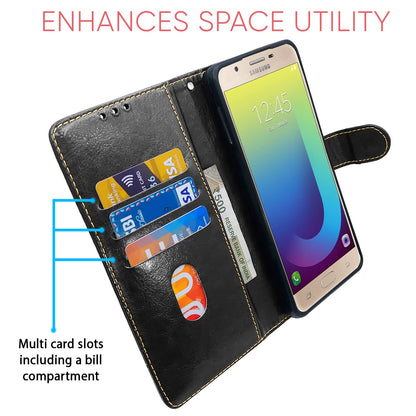 Pikkme Samsung J7 Prime black & brown flip cover – photo 3