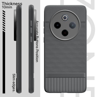 Vivo T4/iQOO Z10 5G Silicone mobile cover in grey by Pikkme – photo 3