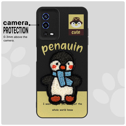 Black Plush Patch mobile back cover for Oppo A55 – Pikkme – photo 6