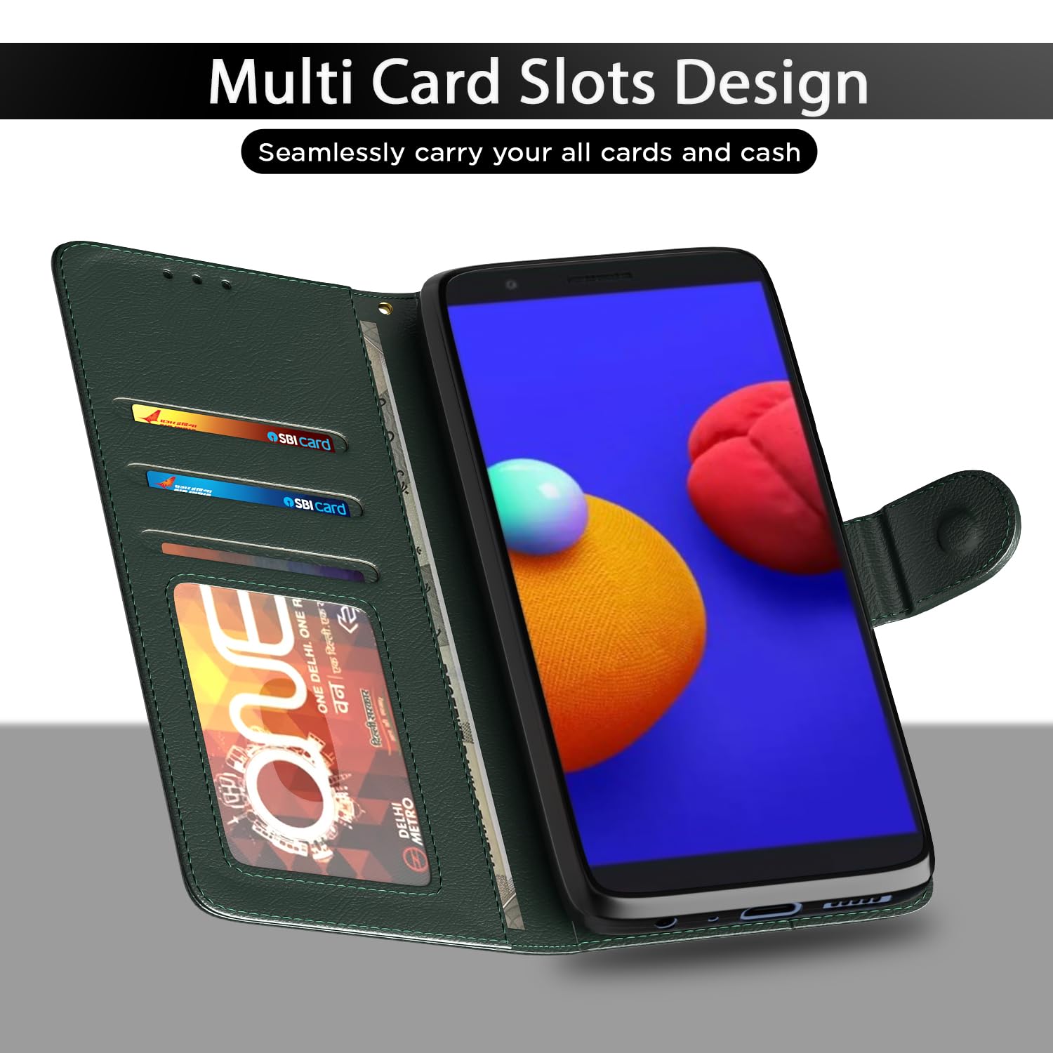Pikkme green flip cover for Samsung M01 Core – photo 5