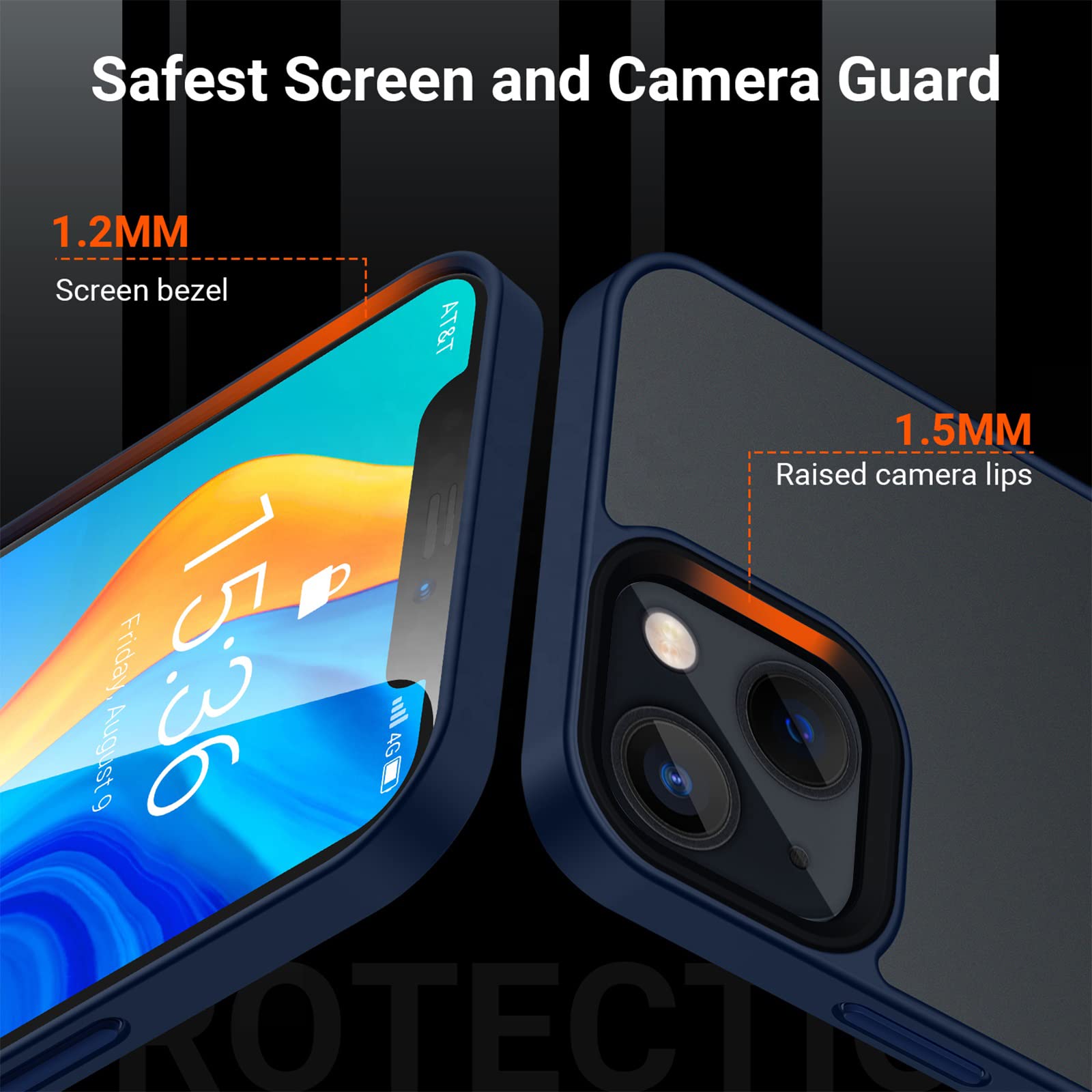 iPhone 13 phone cover in thermoplastic polyurethane, blue by Pikkme – photo 5