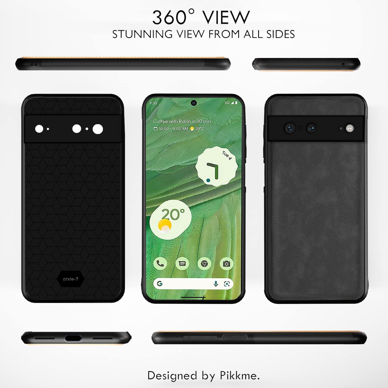 Grey Leather back cover for Google Pixel 7 – Pikkme – photo 2