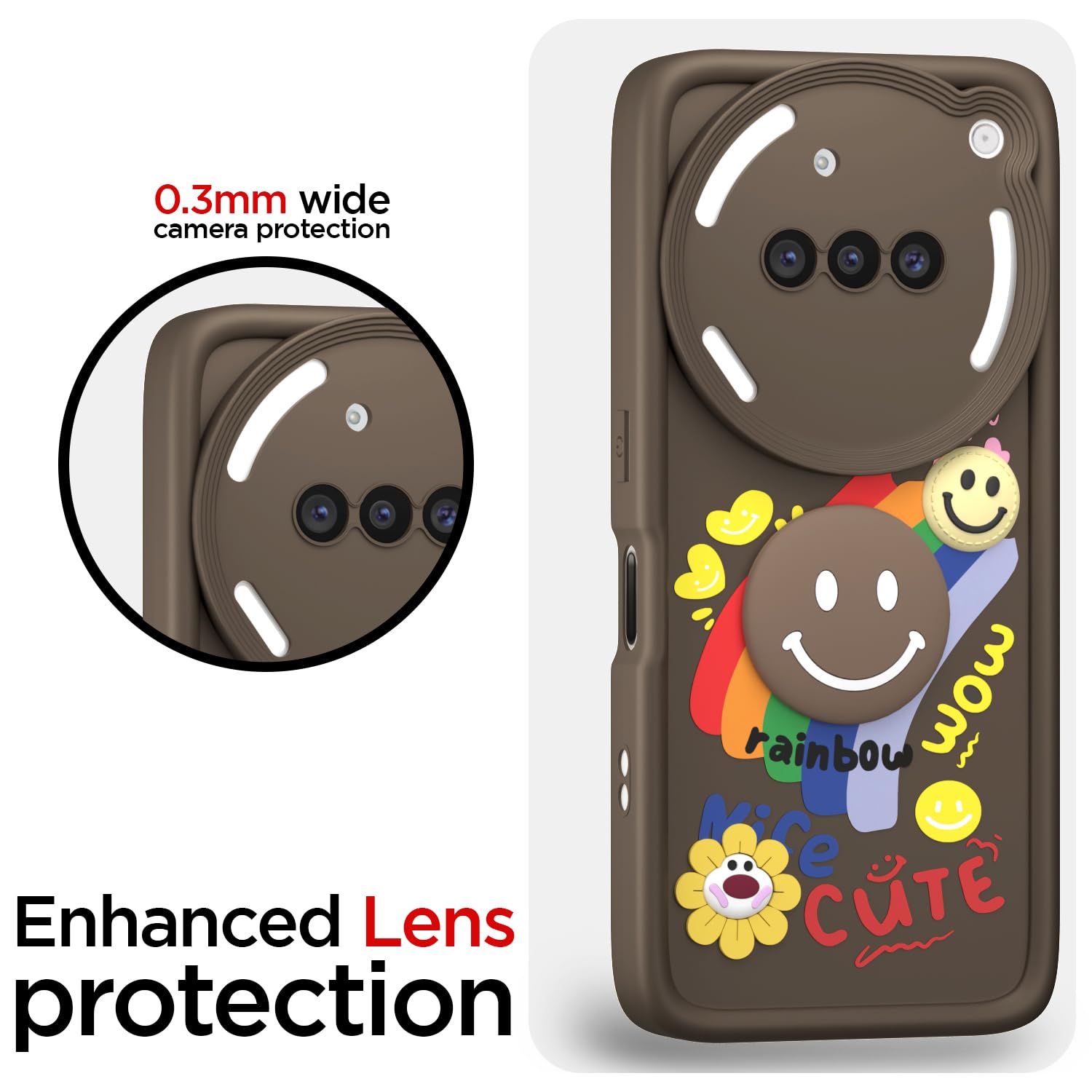 Nothing Phone 3a 5G Soft Silicone back cover in brown by Pikkme – photo 5