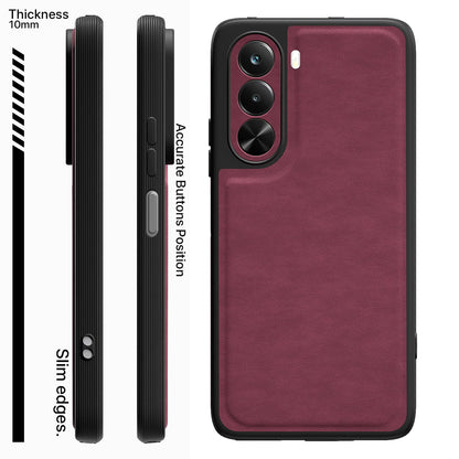 Realme P4x 5G Leather mobile back cover in purple by Pikkme – photo 3