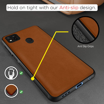 Pikkme Redmi 10A/9/9C Leather camel back cover – photo 2