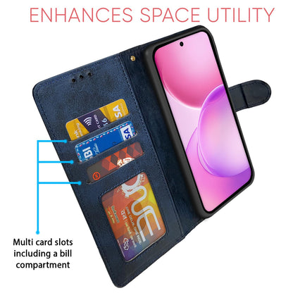 Oppo Reno 16 5G wallet flip cover in navy & light blue by Pikkme – photo 5