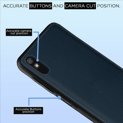 Redmi 9A/9i/9A Sport Leather mobile back cover in blue by Pikkme – photo 6