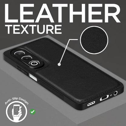 Pikkme Oppo K12x 5G Leatherback Back Case | Black