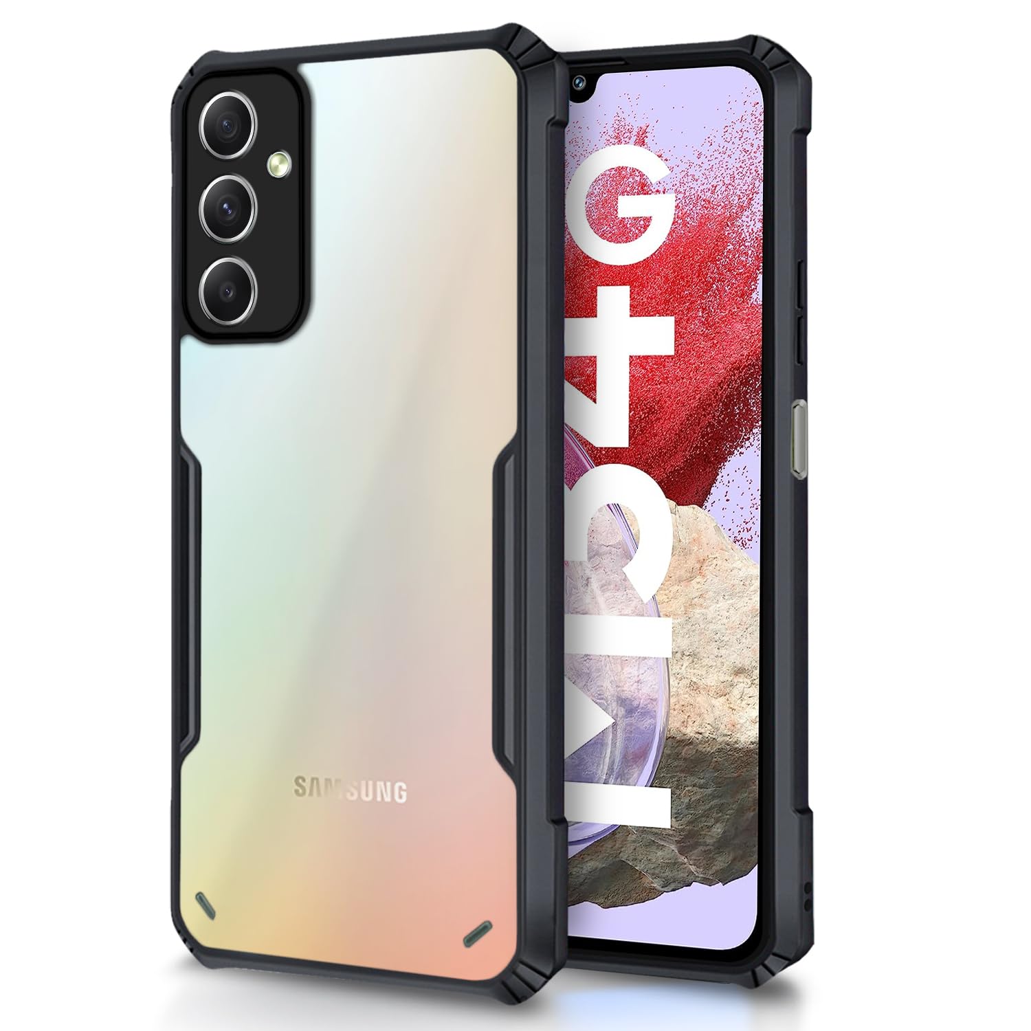 Thermoplastic polyurethane, black mobile cover for Samsung M34/F34 5G 5G – Pikkme