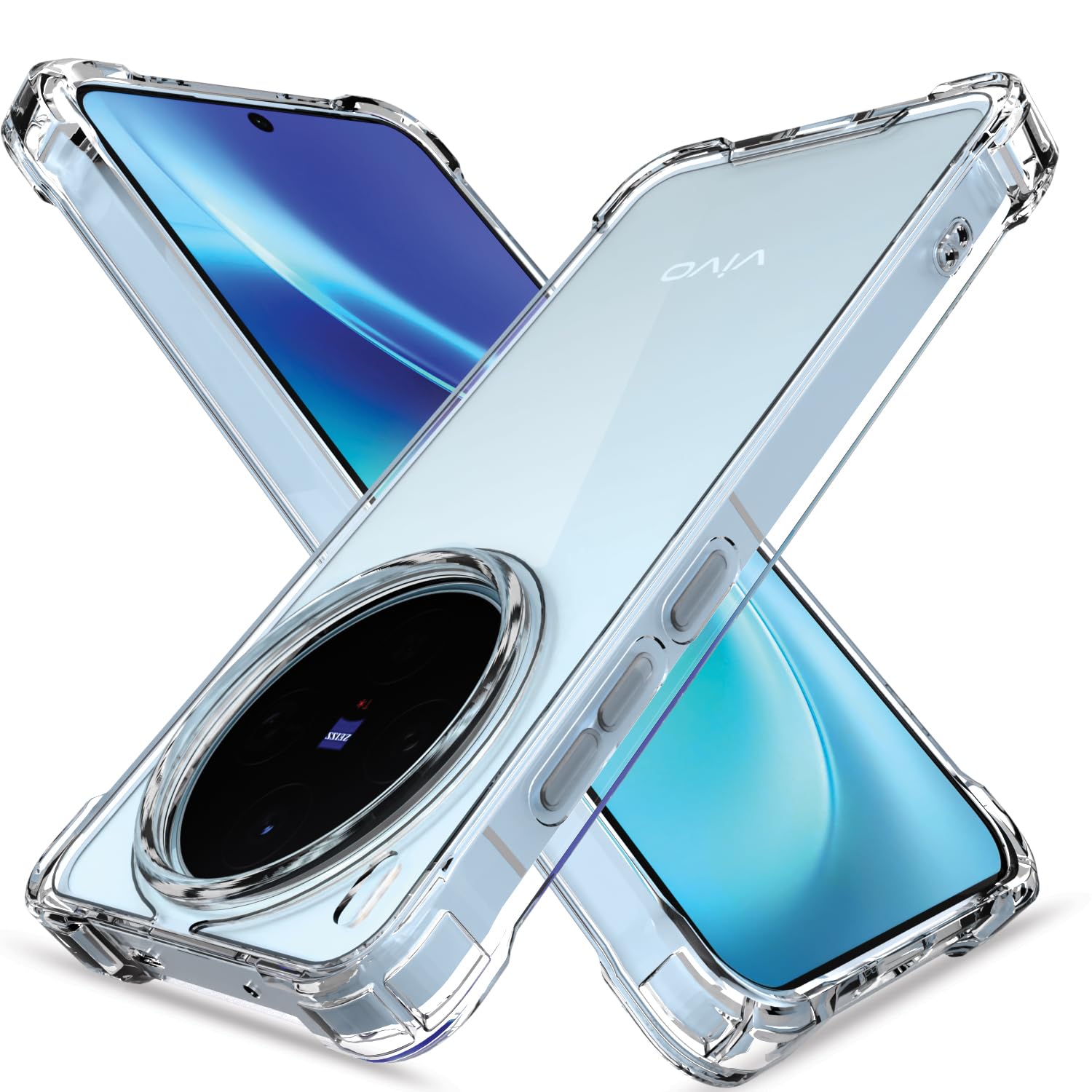 Vivo X300 5G mobile back cover in transparent by Pikkme