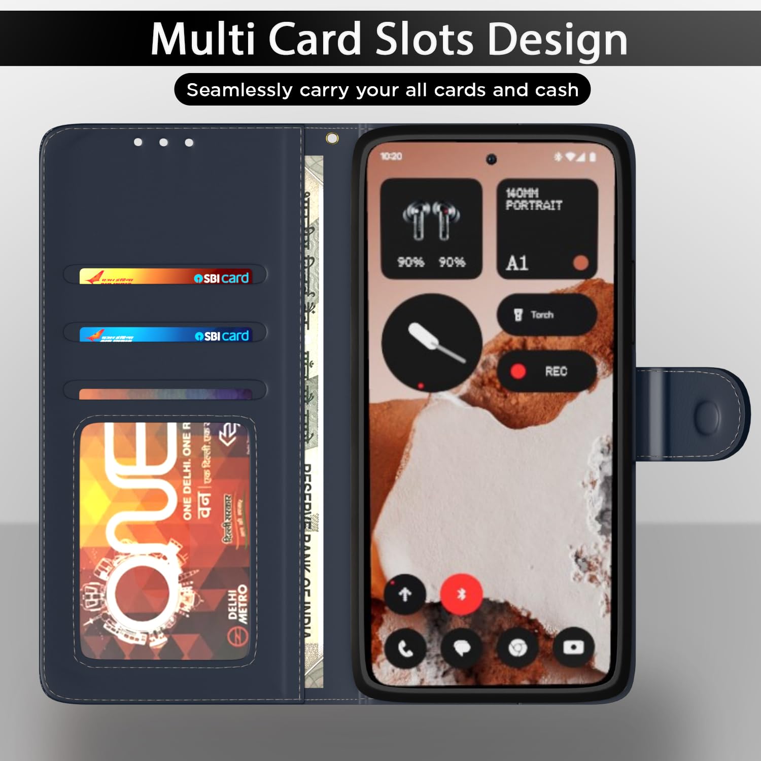 Pikkme CMF Phone 2 Pro 5G Wallet blue flip cover – photo 5