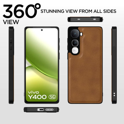Vivo Y400 5G back cover in brown by Pikkme – photo 4