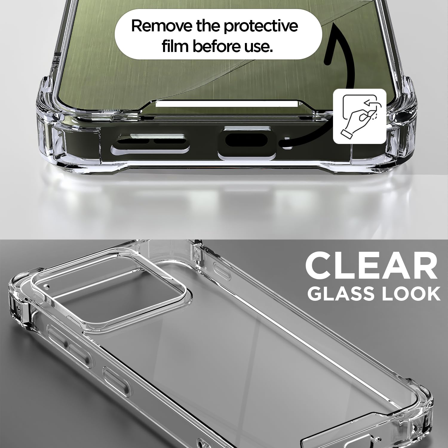 Pikkme transparent Clear mobile back cover for Moto Edge 70 Pro 5G – photo 3