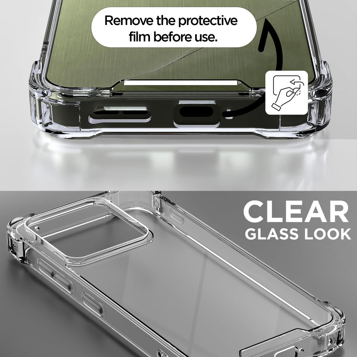 Pikkme transparent Clear mobile back cover for Moto Edge 70 Pro 5G – photo 3
