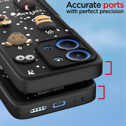 Pikkme black Silicone mobile back cover for Redmi 15c 5G/3D – photo 4
