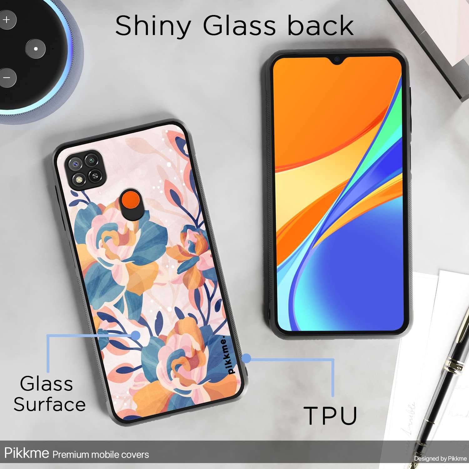 Pikkme Redmi 10A/9, Poco C31 Flower back cover – photo 3