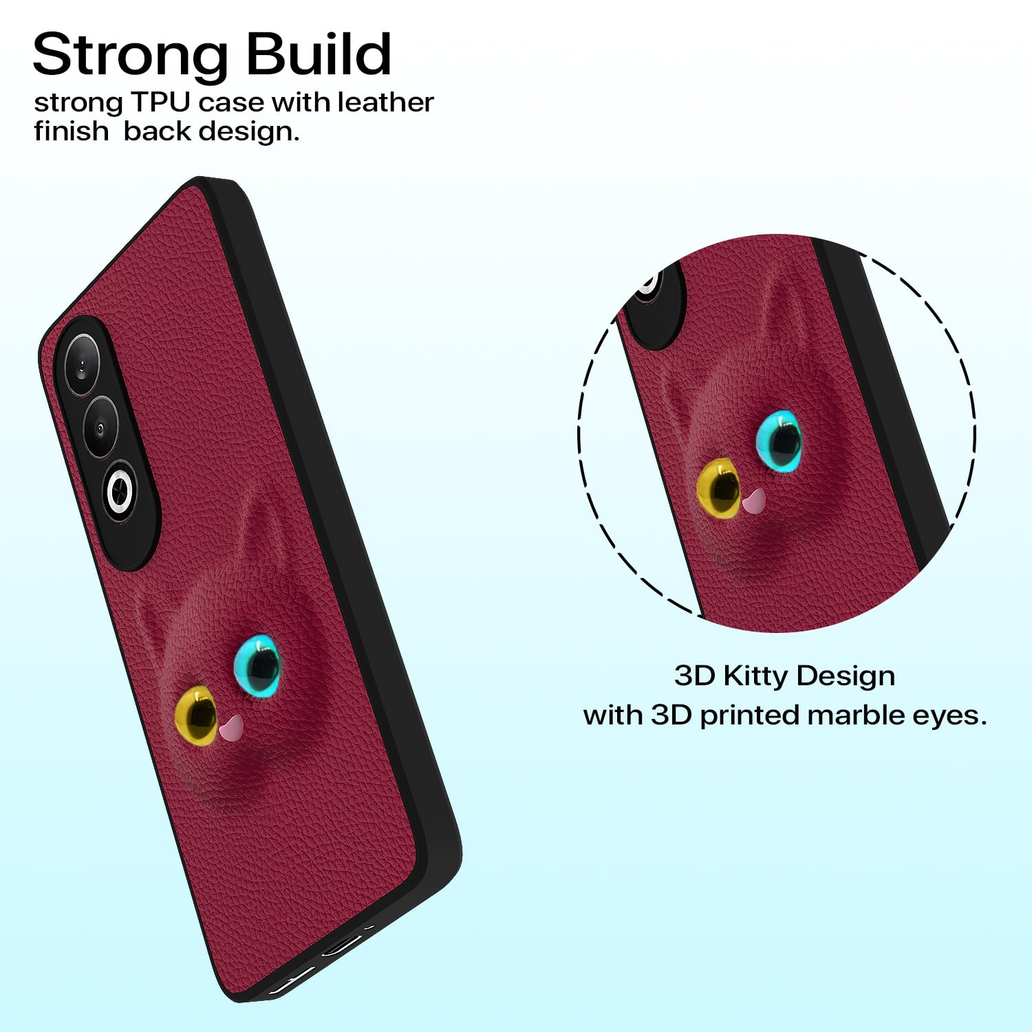 Pikkme OnePlus Nord CE 4 5G Kitty dark pink back cover – photo 2