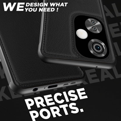Pikkme OnePlus Nord CE 3 Lite 5G Leatherback Back Case | Black