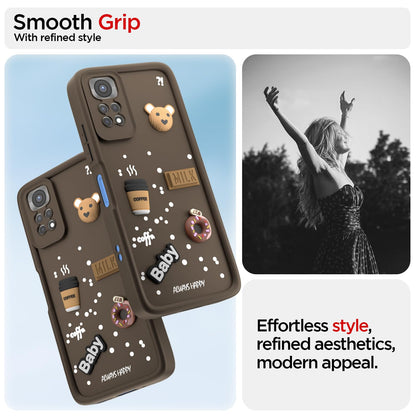 Pikkme Redmi Note 11/Note 11s Silicone brown phone cover – photo 2
