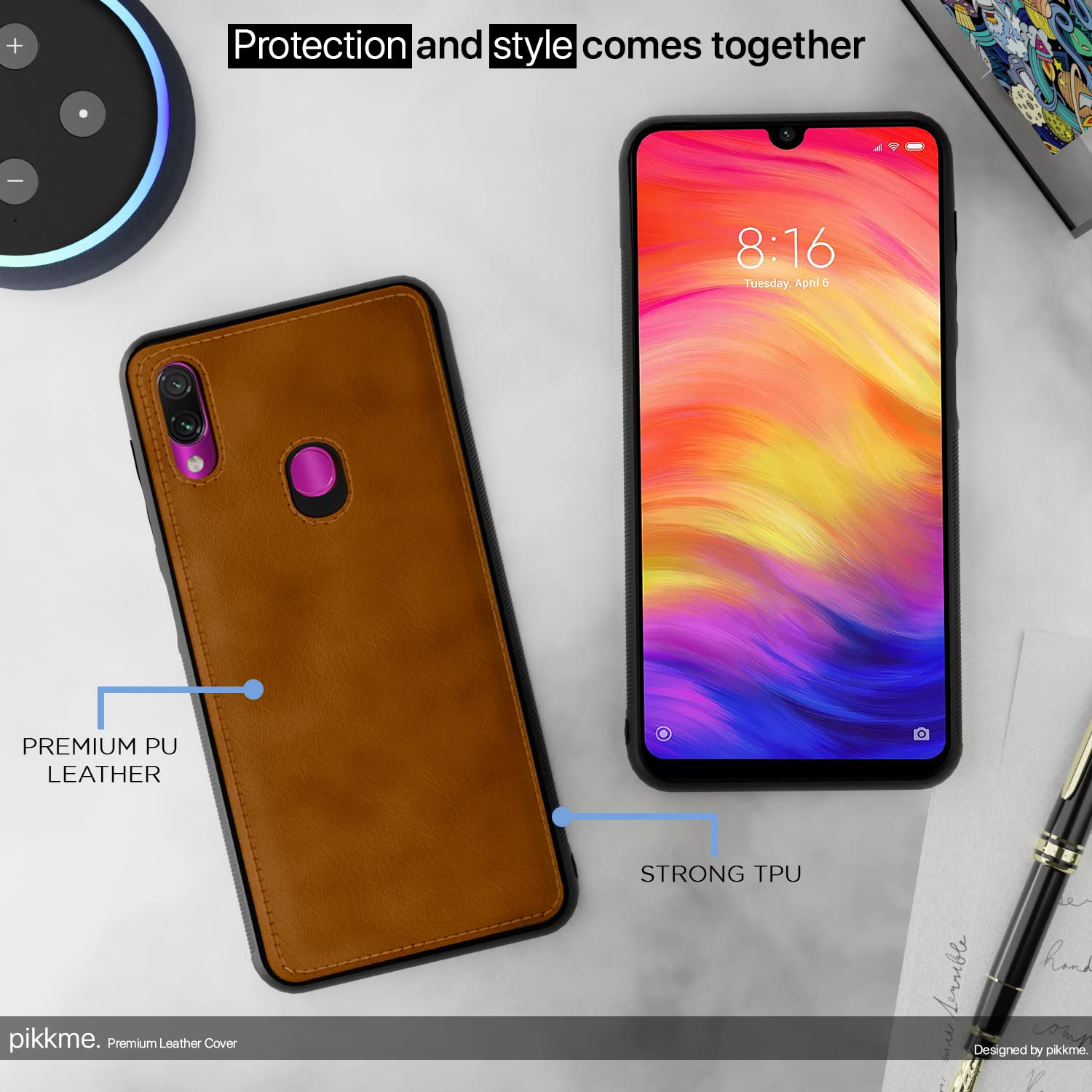Pikkme brown back cover for Redmi Note 7 Pro/Note 7/Note 7S – photo 4