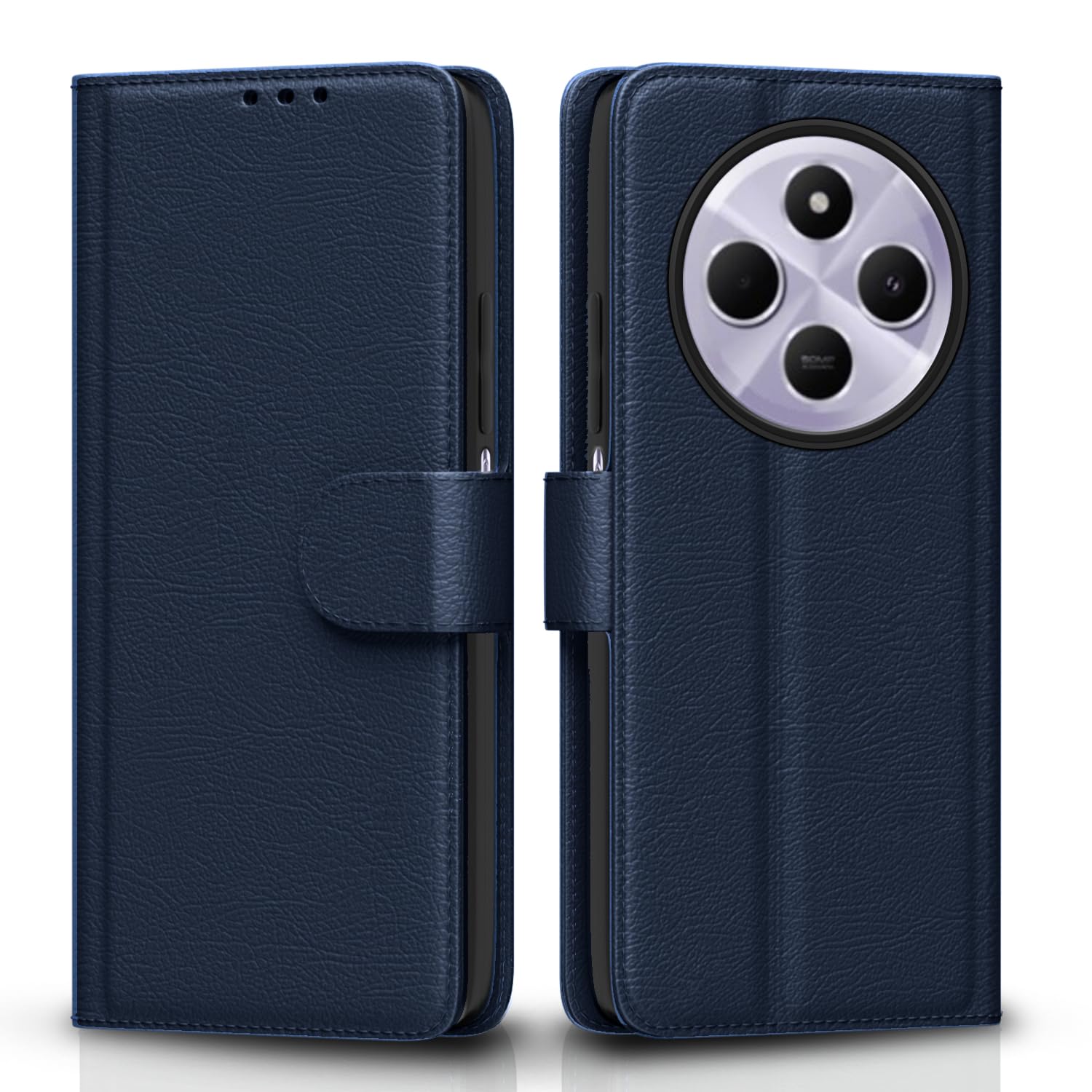 Blue Wallet wallet flip cover for Poco M7 5G – Pikkme