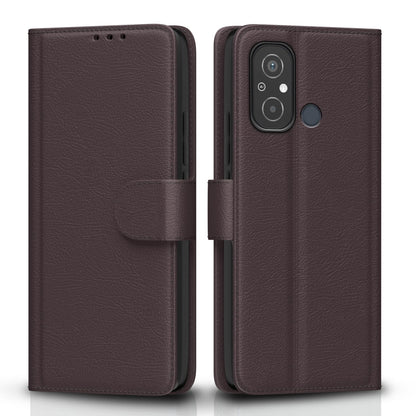 Redmi 12C/Poco C55 mobile flip cover in coffee by Pikkme
