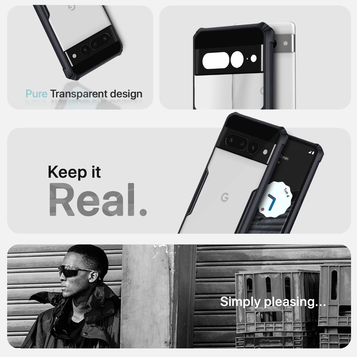 Pikkme black mobile back cover for Google Pixel 7 Pro – photo 4