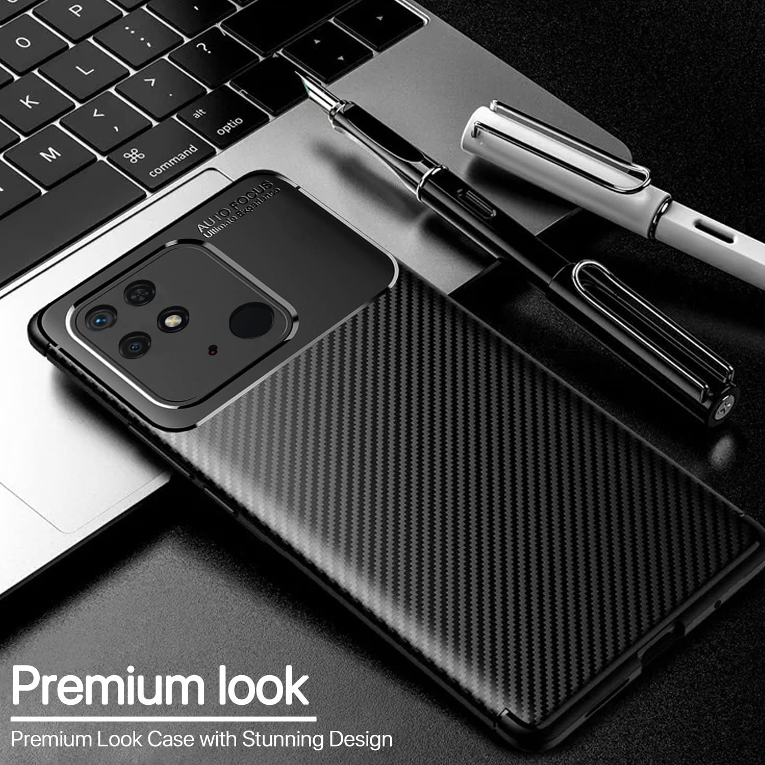 Pikkme black Carbon phone cover for Redmi 10/10C/10 Power – photo 3