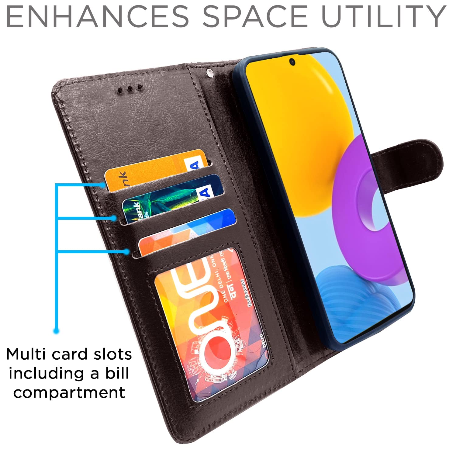 Pikkme coffee mobile flip cover for Samsung M52 – photo 2