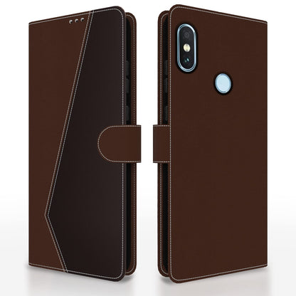 Redmi Note 5 Pro wallet flip cover in brown & coffee by Pikkme