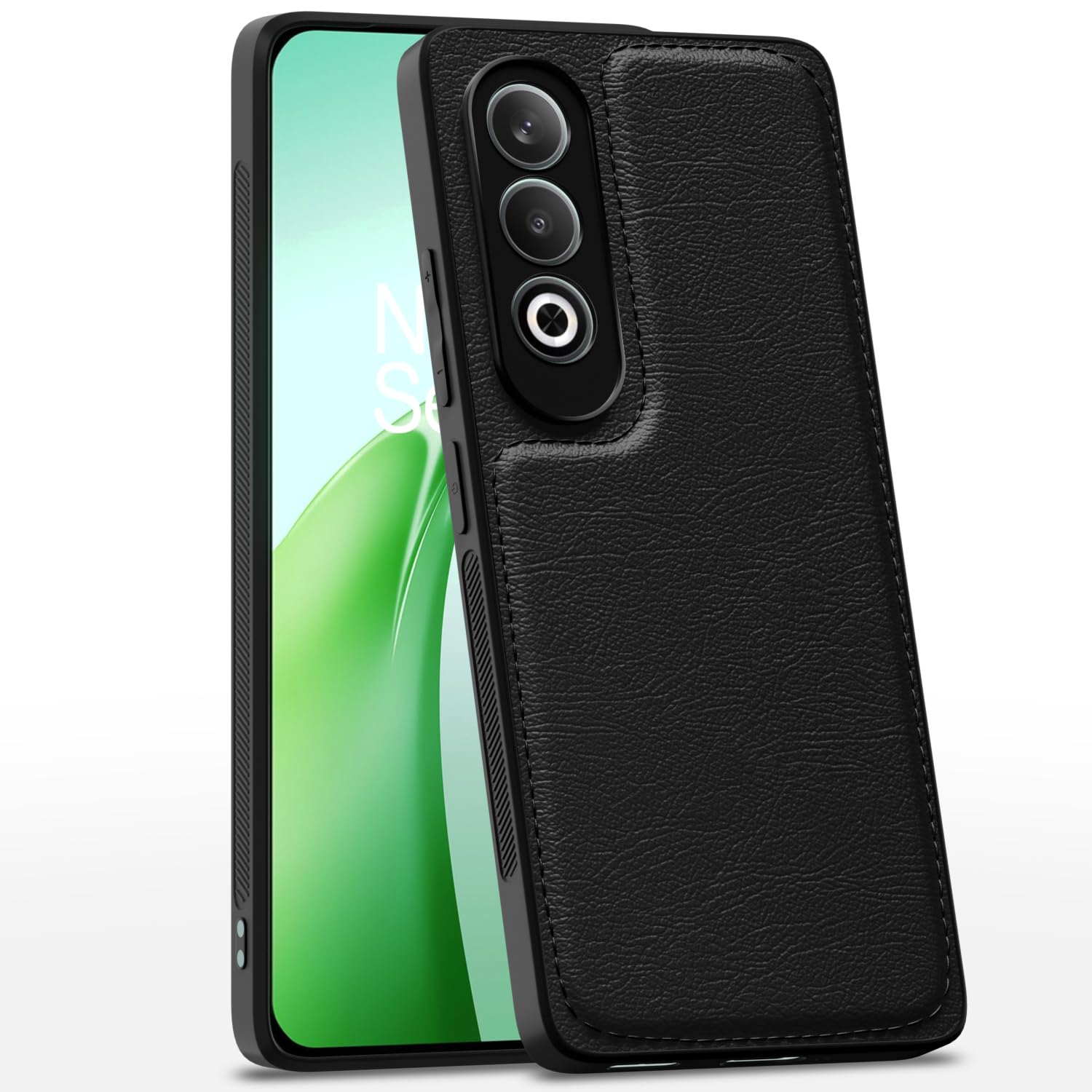 Pikkme OnePlus Nord CE 4 5G Leatherback Back Case | Black