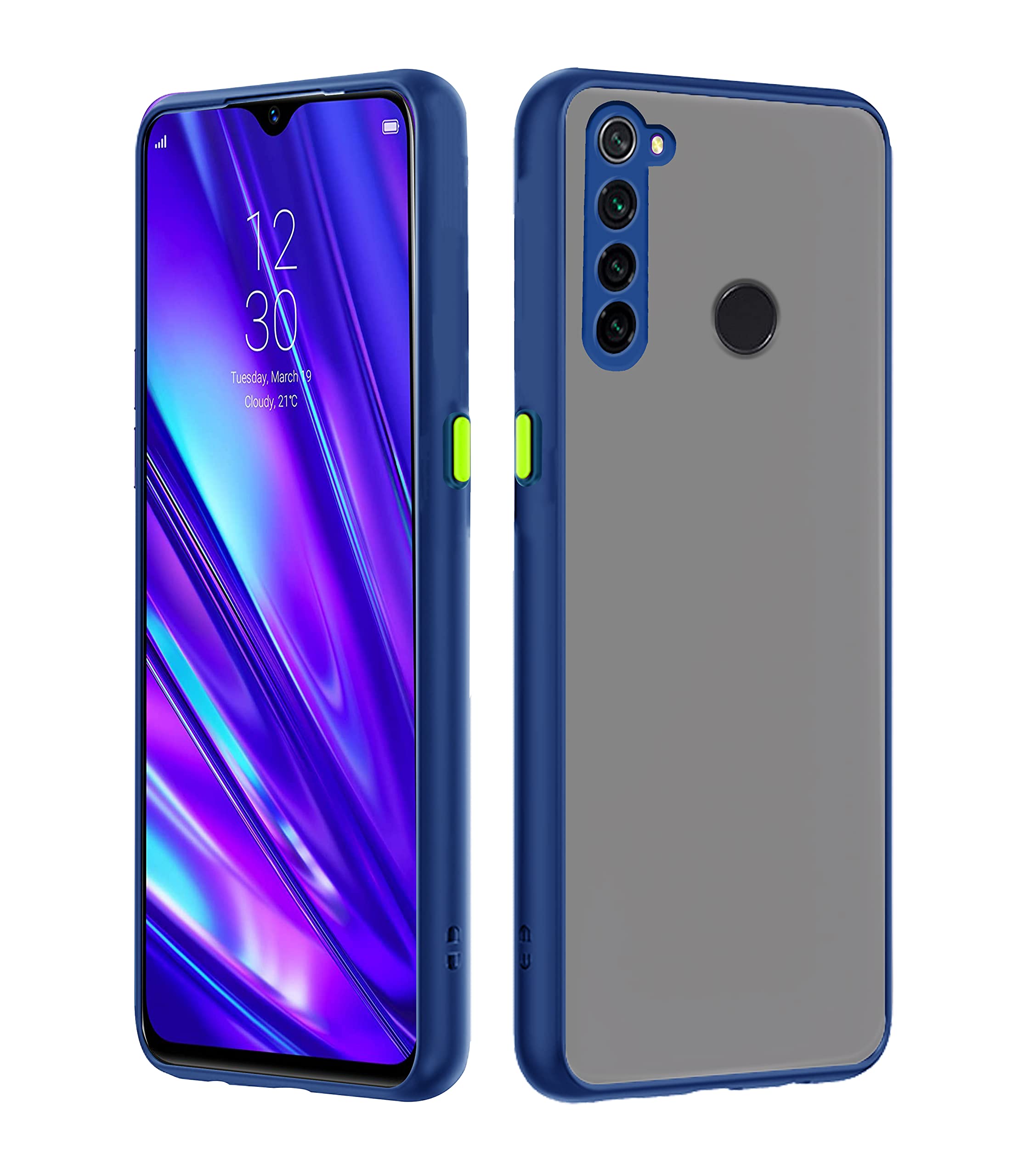 Oppo Realme 5 Pro mobile cover in blue by Pikkme