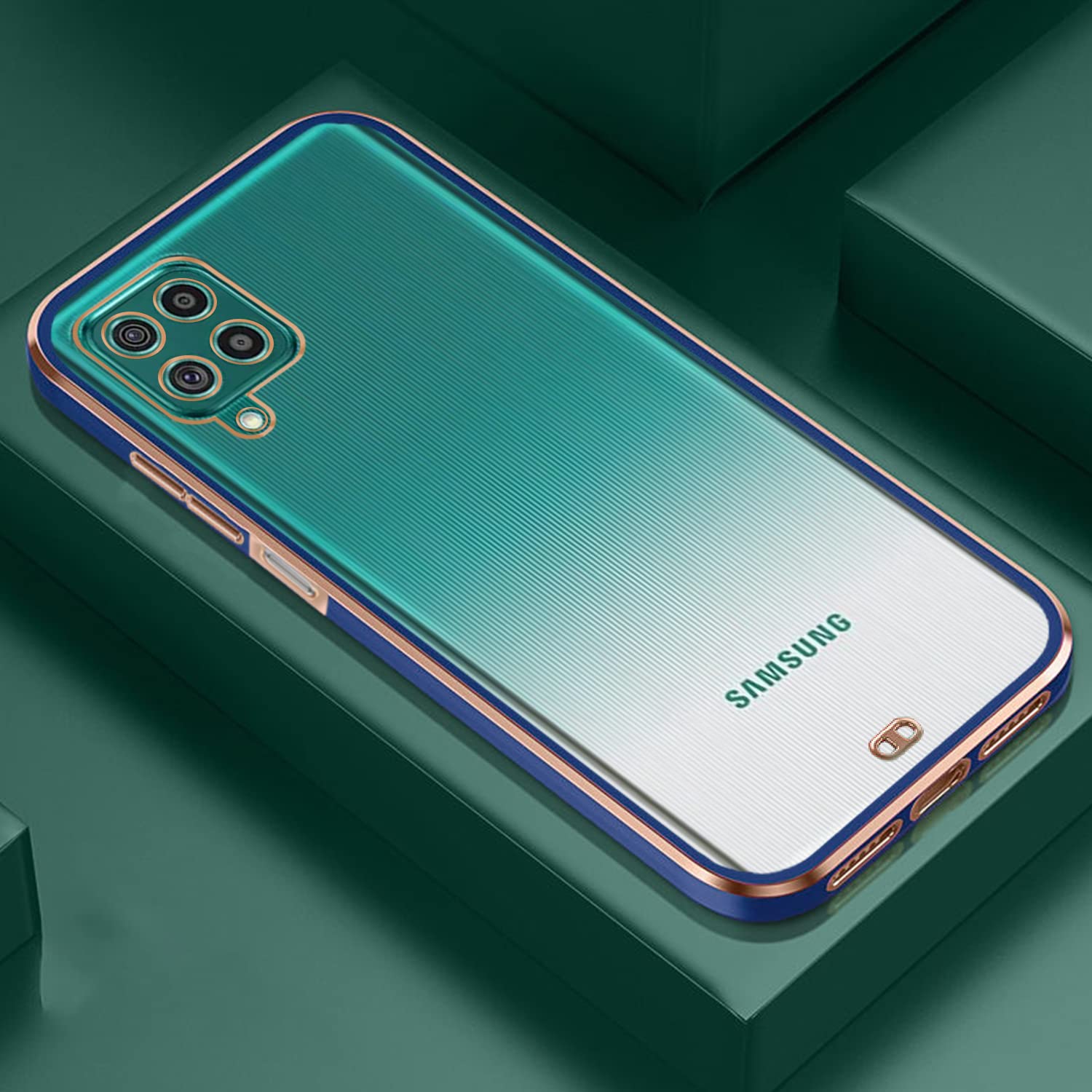 Samsung F62 Chrome phone cover in blue by Pikkme – photo 6