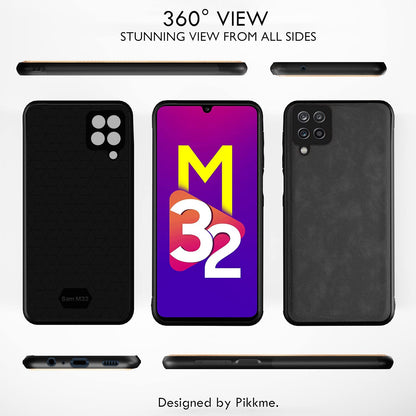 Grey Leather back cover for Samsung M32 Prime/M32 4G – Pikkme – photo 3